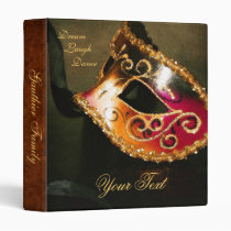 Gold Venetian Masquerade Halloween Binder
