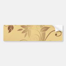 Gold Vines Bumper Sticker