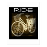 Gold Vintage Bike Ride Post Cards