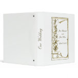 Gold Vintage Floral Banner Wedding Planner binders