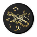 GOLD VIOLIN magnets