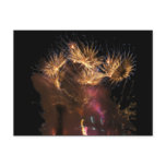 Gold w/Bluestreaks Fireworks postcards