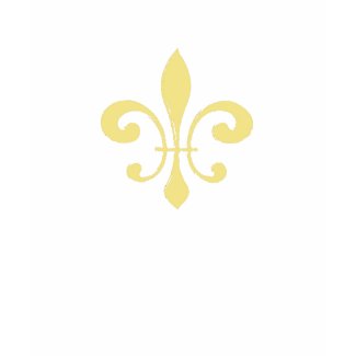 Gold Washout Fleur De Lis shirt