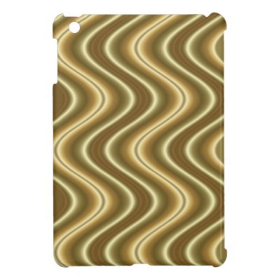 gold wave pattern cover for the iPad mini