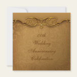 Gold Wedding Anniversary Party Invitation