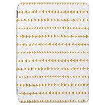 Gold White Aztec Arrows Pattern iPad Air Cover at Zazzle