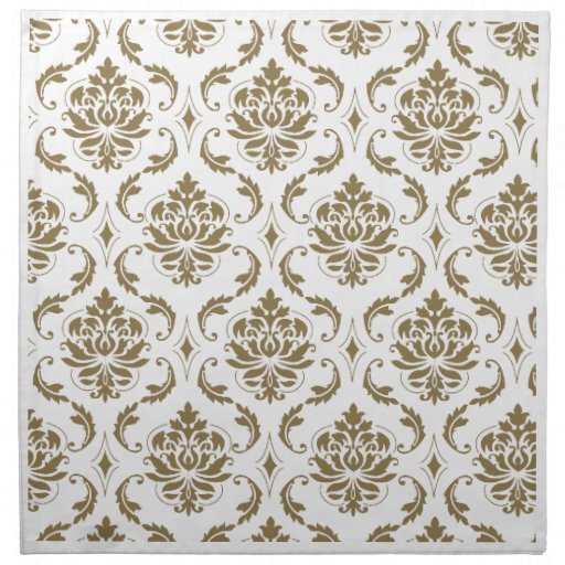 White Damask Napkin