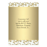 Gold White RSVP Personalized Invite