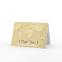 Gold World Greeting Card