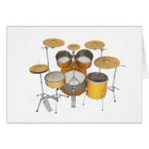 Gold / Yellow Drum Kit: Card