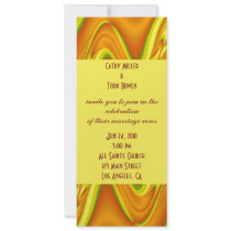 gold yellow wedding invitations