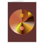 Gold Yin Yang Greeting Cards