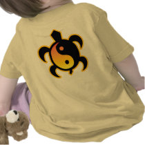 Gold Yin Yang Turtle 2-Sided Infant Shirts