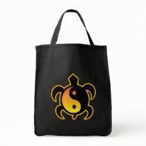 Gold Yin Yang Turtle Dark Bags