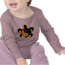 Gold Yin Yang Turtle Infant Longsleeve Shirt