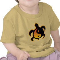 Gold Yin Yang Turtle Infant T-Shirts