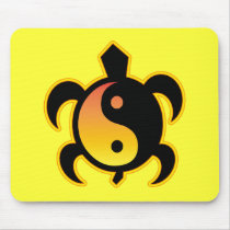 Gold Yin Yang Turtle Mousepad