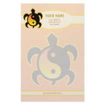 Gold Yin Yang Turtle Personalized Stationery
