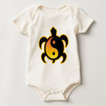 Gold Yin Yang Turtle