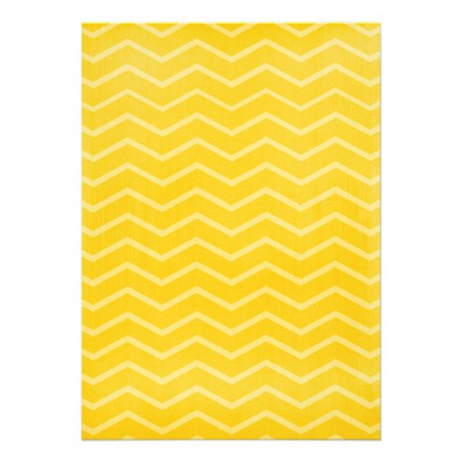 Gold Zigzag Bridal Shower Invitations