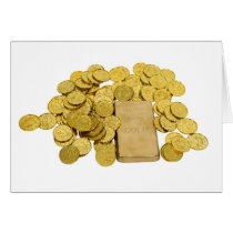GoldCoinsBar093009 Greeting Card