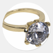 GoldDiamondRing112409 Sticker