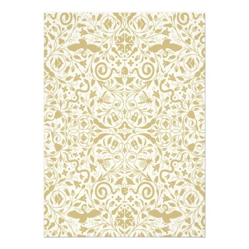 Golden 1920s Art Deco Wedding Invitation