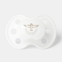 Golden "3-D" Ascent of The Holy Spirit Pacifiers