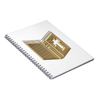 Golden "3-D" Bible / Prayerbook / Hymnal Note Books