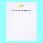Golden "3-D" Bullhorn letterhead