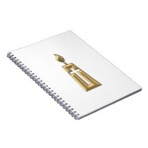 Golden "3-D" Candle Notebooks