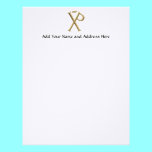 Golden "3-D" Chi-Rho 3 letterhead