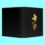 Golden "3-D" Grapes binders
