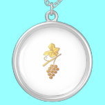 Golden "3-D" Grapes necklaces