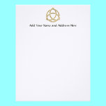 Golden "3-D" Holy Trinity Symbol 2 letterhead