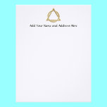 Golden "3-D" Holy Trinity Symbol letterhead