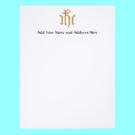 Golden "3-D" IHC letterhead