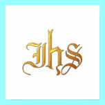 Golden "3-D" IHS posters