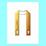 Golden "3-D" Liturgical Stole postcards