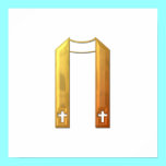 Golden "3-D" Liturgical Stole posters
