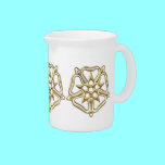 Golden "3-D" Rose Symbol pitchers