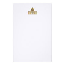 Golden "3-D" Saint Peters Basilica Stationery