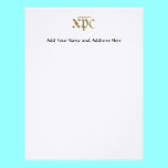 Golden "3-D" XPC symbol letterhead