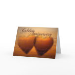 Golden 50 year anniversary cards