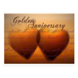 Golden 50 year anniversary post card