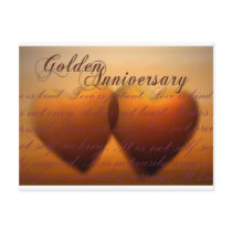 Golden 50 year anniversary postcards by aslentz Golden 50 year anniversary postcards