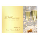 Golden 50th Anniversary Party Invitations invitations