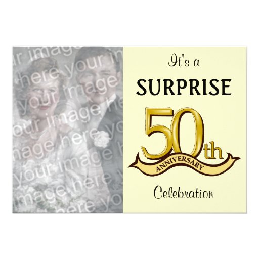 Golden (50th) Anniversary Party invitations