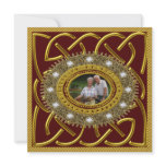 Golden 50th Wedding Anniversary Party Invitation