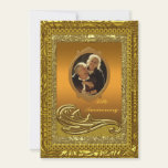 Golden 50th Wedding Anniversary Party Invitation